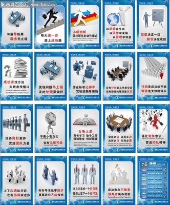 一套企業文化標語掛圖下載