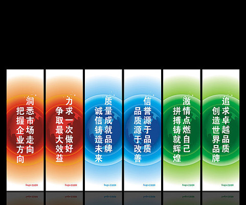 企業文化標語展板素材