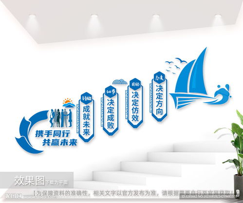 企業文化樓梯間標語墻圖片設計圖