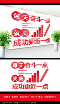 簡約企業標語文化墻