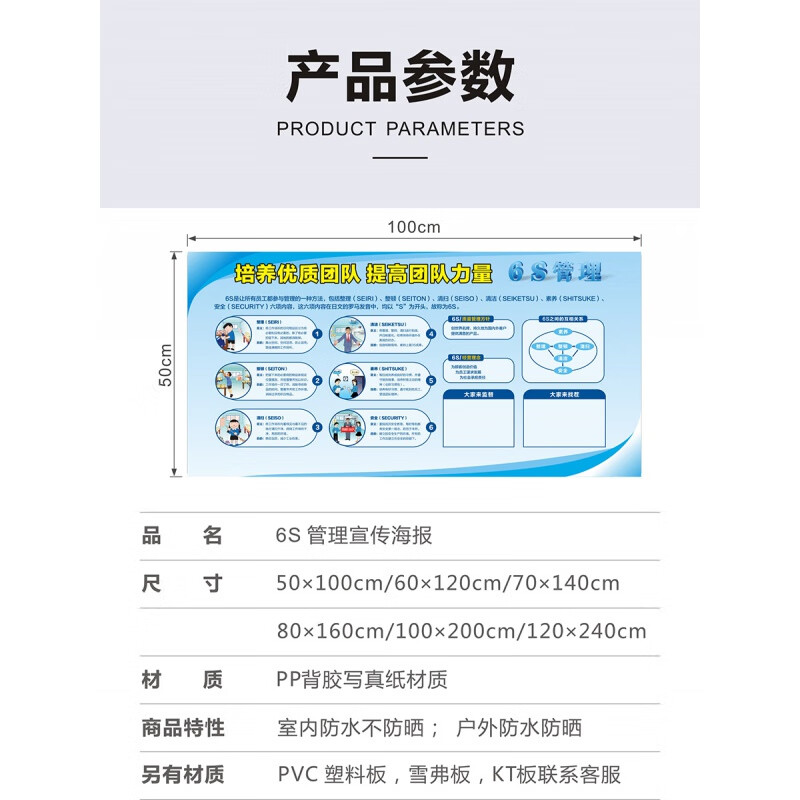 依樂福企業(yè)文化6s標語掛圖宣傳畫工廠車間6s.