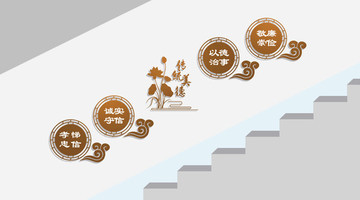 企業(yè)標(biāo)語與樓梯文化墻 凝聚企業(yè)精神的創(chuàng)新載體